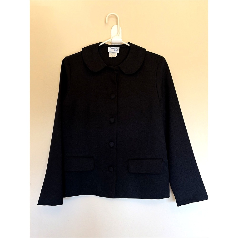Vintage VTG Bedford Fair Made in USA Button Front Blouse‎ Shirt Top Womens 6